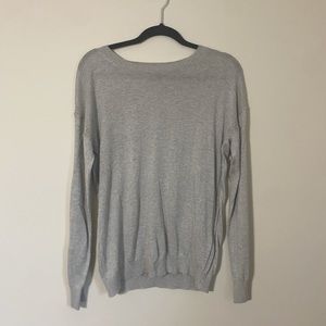 Banana Republic Thin Grey Silk Cotton Sweater